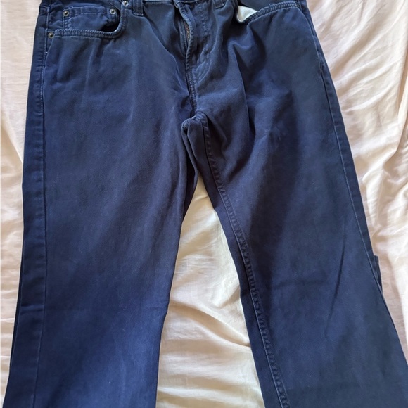 Hollister Men's Relaxed Fit Jeans in Dark Blue - Picture 1 of 3